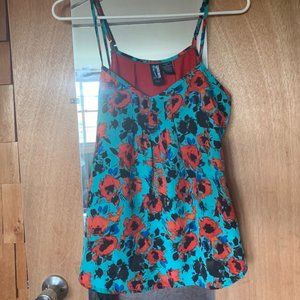 Weavers Unique Floral Tank Top Blouse